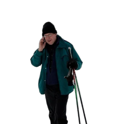 staff, jacket, umbrella, hat transparent PNG cut-out