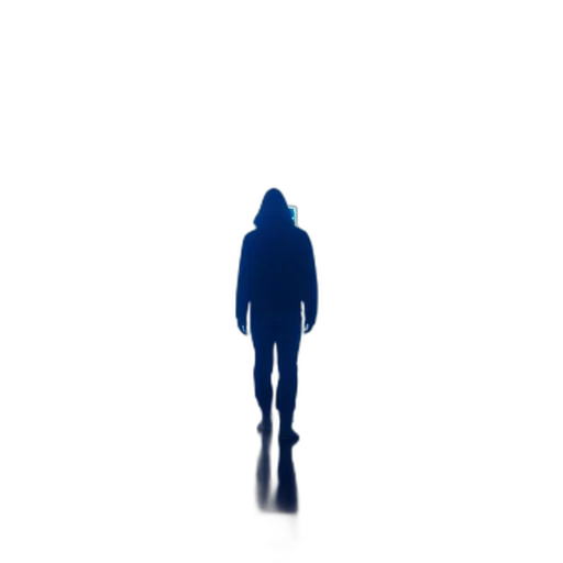 jacket, creature, robot, staff transparent PNG cut-out