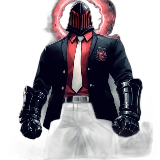 jacket, mask, robot, staff transparent PNG cut-out