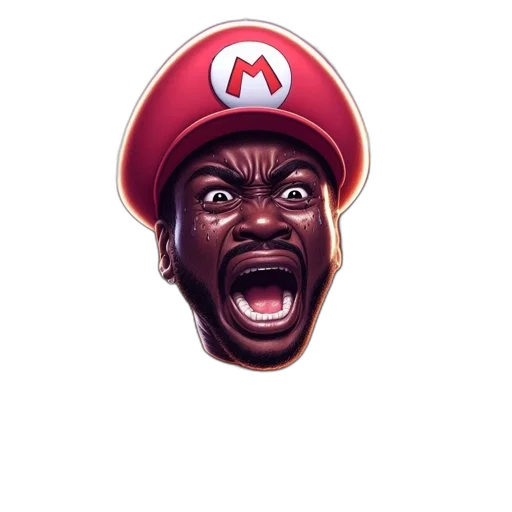 face, hat, mask, pixel art transparent PNG cut-out