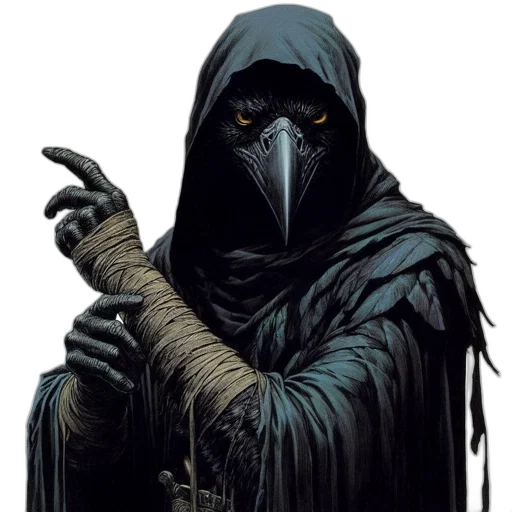 mask, staff, comic book art, concept art transparent PNG cut-out