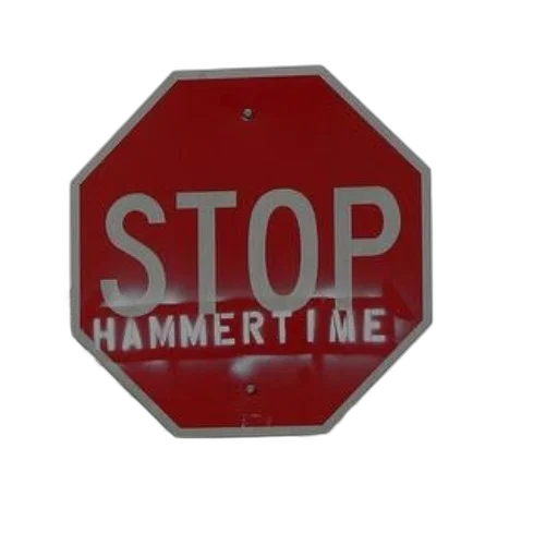 3d render, humorous, stop, sign transparent PNG cut-out
