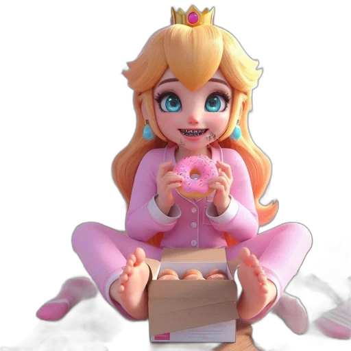 crown, dress, 3d render, concept art transparent PNG cut-out