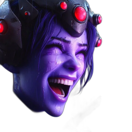 face, mask, robot, creature transparent PNG cut-out