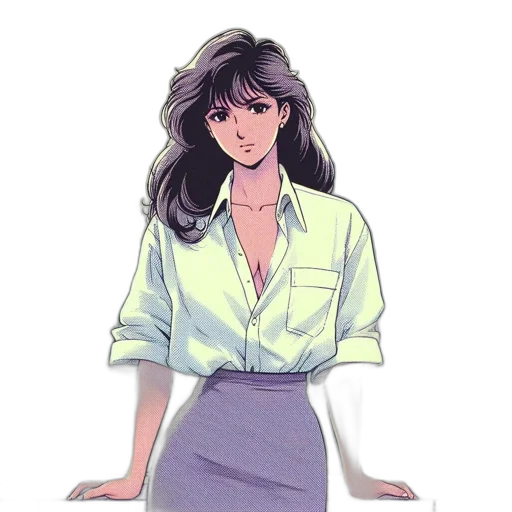 dress, jacket, staff, jewelry transparent PNG cut-out