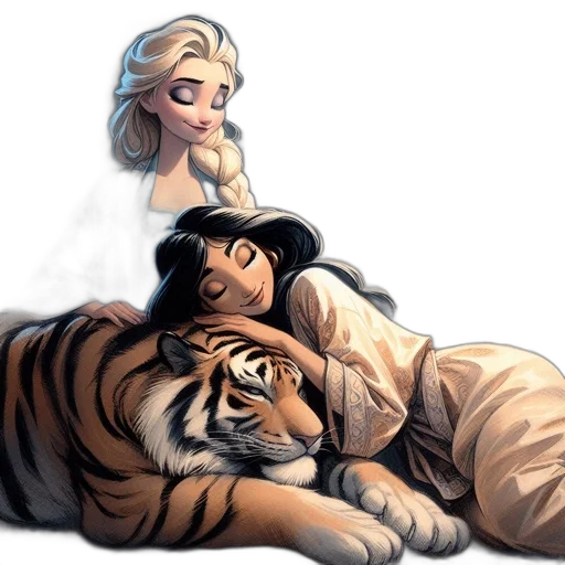 concept art, comic book art, fantasy art, watercolor transparent PNG cut-out
