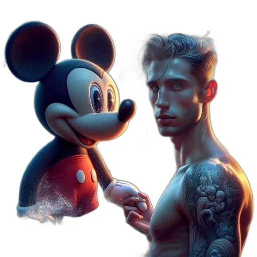animal, concept art, cyberpunk, cartoon transparent PNG cut-out