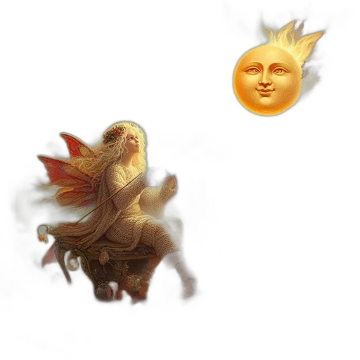 dragon, creature, mask, staff transparent PNG cut-out
