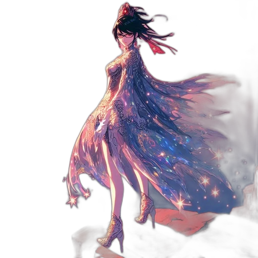 dress, dragon, creature, crown transparent PNG cut-out