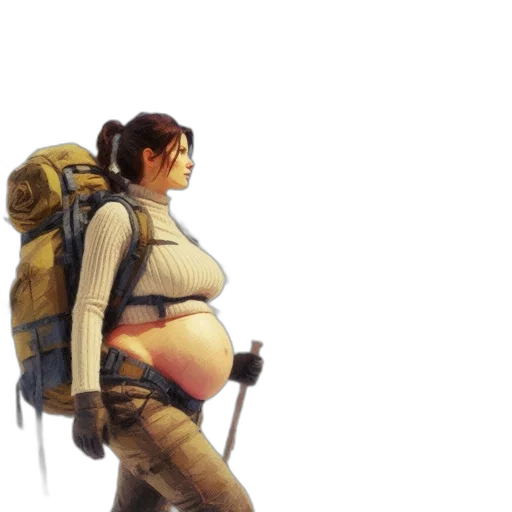 jacket, staff, weapon, concept art transparent PNG cut-out