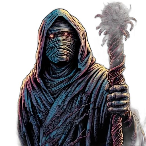 staff, mask, weapon, sword transparent PNG cut-out