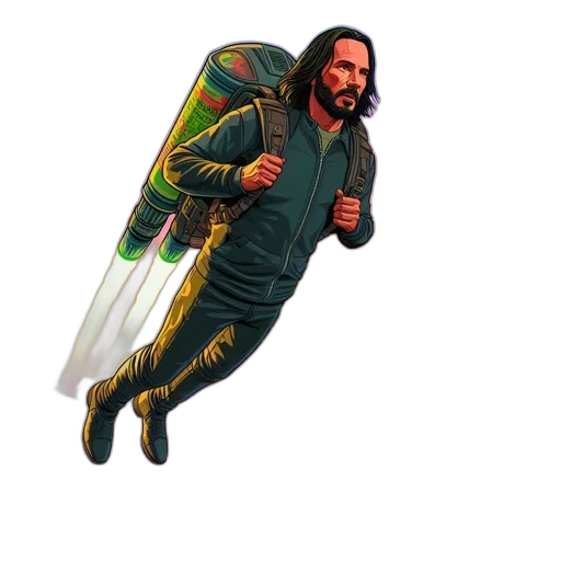 jacket, sword, weapon, staff transparent PNG cut-out