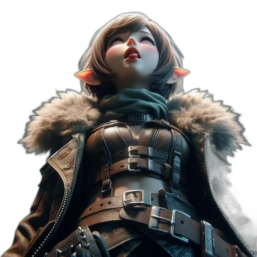 face, jacket, staff, mask transparent PNG cut-out