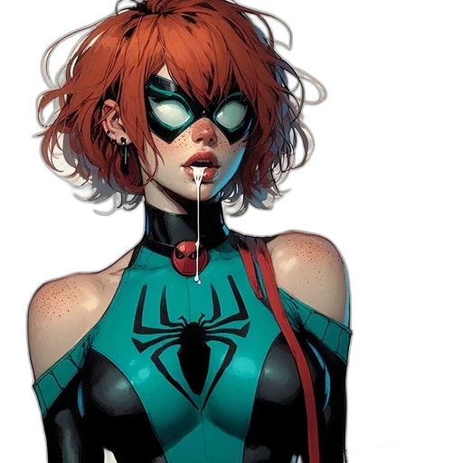mask, comic book art, concept art, woman transparent PNG cut-out