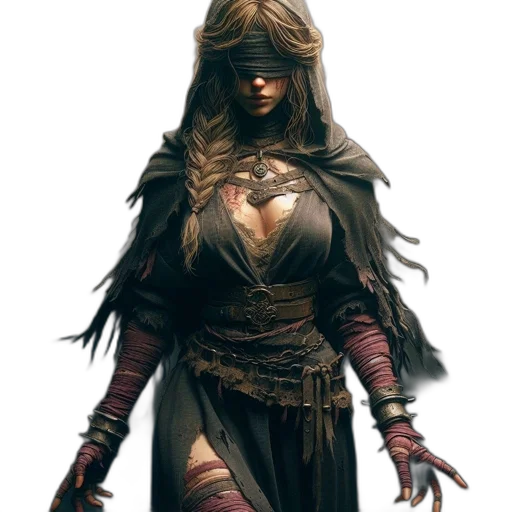 mask, dress, concept art, fantasy art transparent PNG cut-out