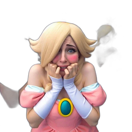 dress, face, mask, staff transparent PNG cut-out