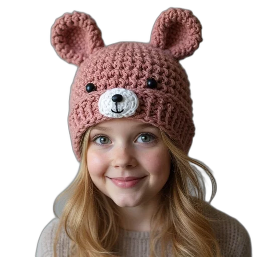 hat, crocheted, animal, pattern transparent PNG cut-out