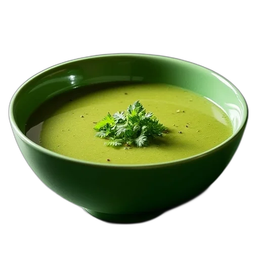 food, photorealistic, green, bowl transparent PNG cut-out