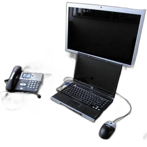 staff, 3d render, workspace, laptop transparent PNG cut-out