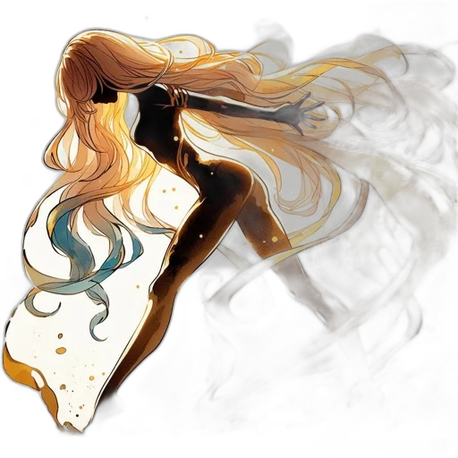 hair, mask, dress, sword transparent PNG cut-out