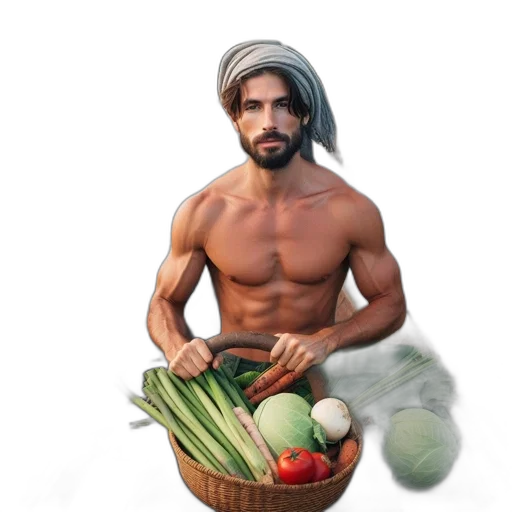 food, photorealistic, oil painting, concept art transparent PNG cut-out