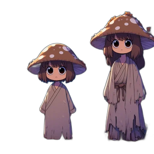 hat, dress, umbrella, concept art transparent PNG cut-out
