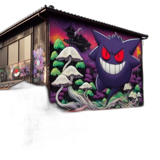 building, concept art, fantasy art, pixel art transparent PNG cut-out