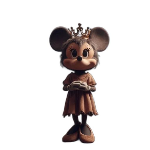 crown, staff, animal, dress transparent PNG cut-out