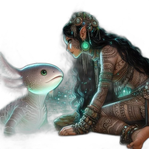 creature, concept art, fantasy art, photorealistic transparent PNG cut-out