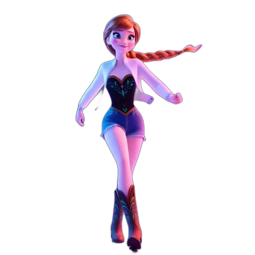 dress, staff, robot, 3d render transparent PNG cut-out
