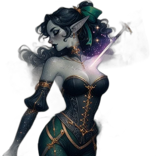 staff, dress, fantasy art, concept art transparent PNG cut-out