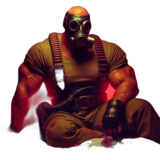 mask, robot, concept art, comic book art transparent PNG cut-out