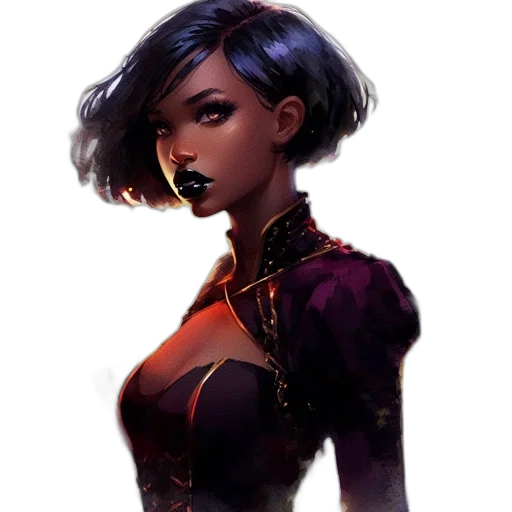 face, staff, dress, concept art transparent PNG cut-out