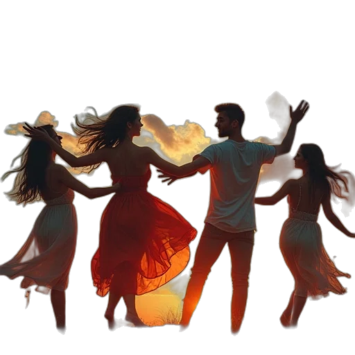 concept art, watercolor, oil painting, fire transparent PNG cut-out