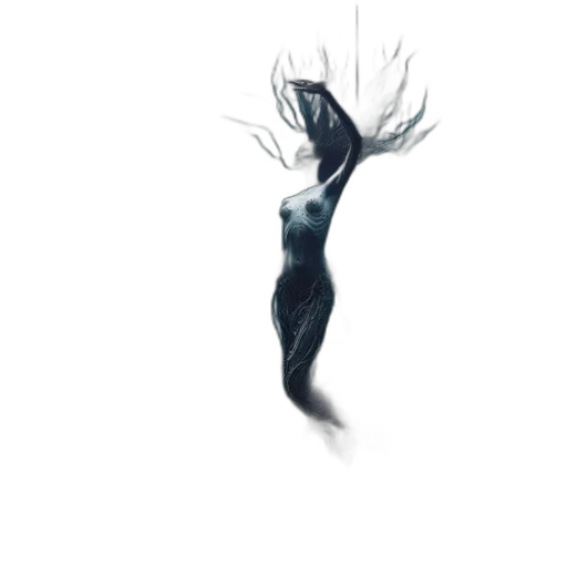 creature, hair, dress, crown transparent PNG cut-out