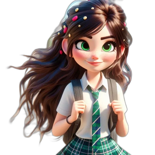staff, hair, face, dress transparent PNG cut-out