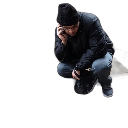 jacket, hat, face, mask transparent PNG cut-out