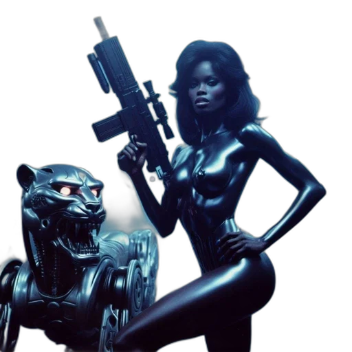 concept art, comic book art, 3d render, futuristic transparent PNG cut-out
