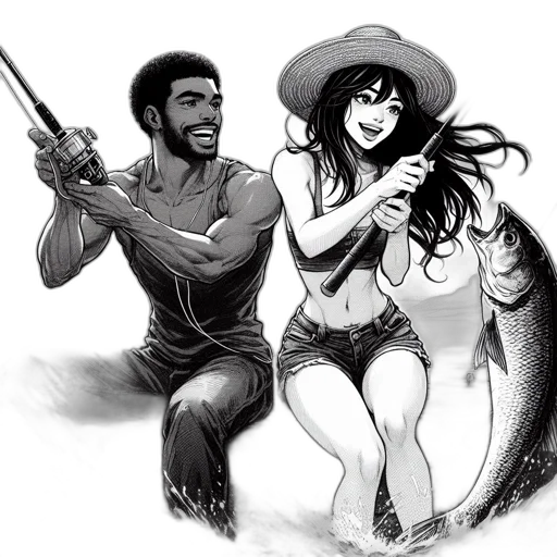 comic book art, concept art, fantasy art, cartoon transparent PNG cut-out
