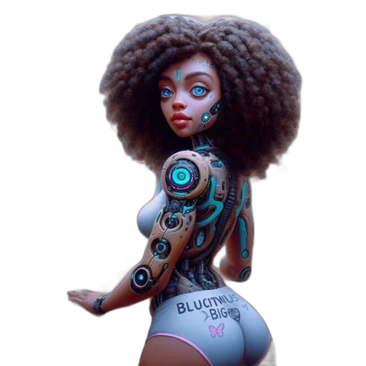 robot, dress, concept art, fantasy art transparent PNG cut-out