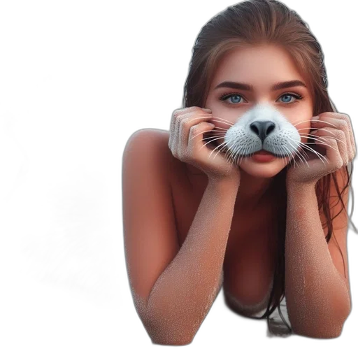 mask, animal, creature, face transparent PNG cut-out