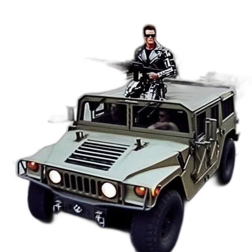 car, weapon, concept art, 3d render transparent PNG cut-out