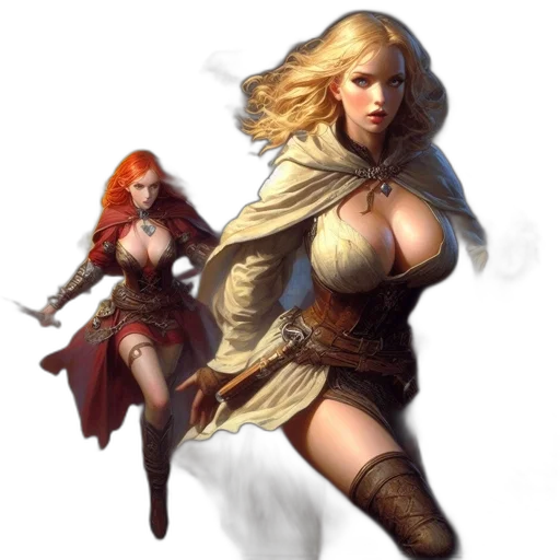 sword, weapon, dress, fantasy art transparent PNG cut-out