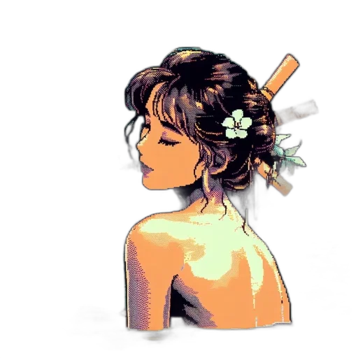 flower, crown, staff, dress transparent PNG cut-out