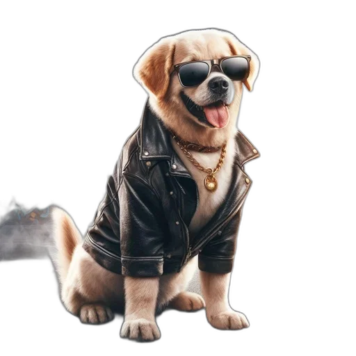jacket, animal, concept art, photorealistic transparent PNG cut-out