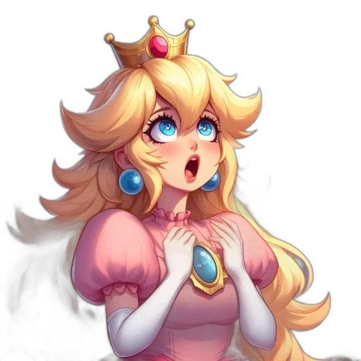 crown, dress, staff, face transparent PNG cut-out