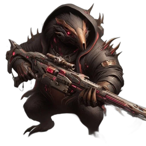 staff, weapon, creature, mask transparent PNG cut-out