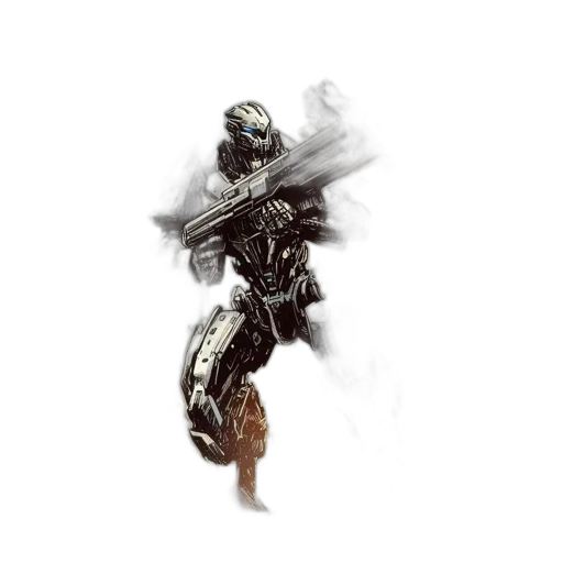 robot, weapon, sword, creature transparent PNG cut-out