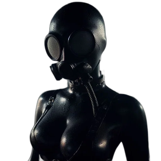 mask, robot, creature, dress transparent PNG cut-out