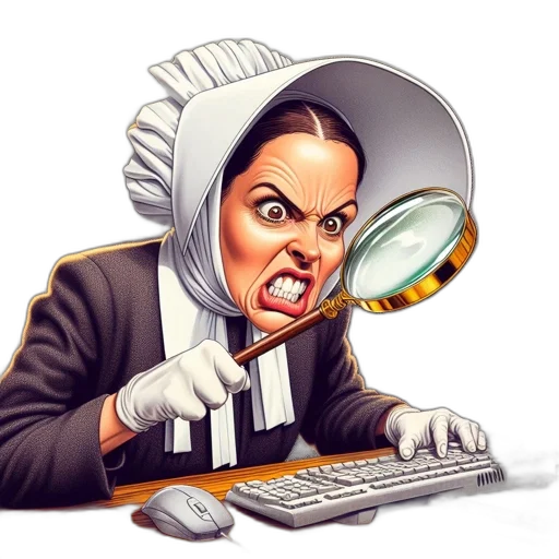 staff, face, intense, woman transparent PNG cut-out